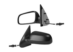 Espejo Negro Liso Con Control Lado Conductor