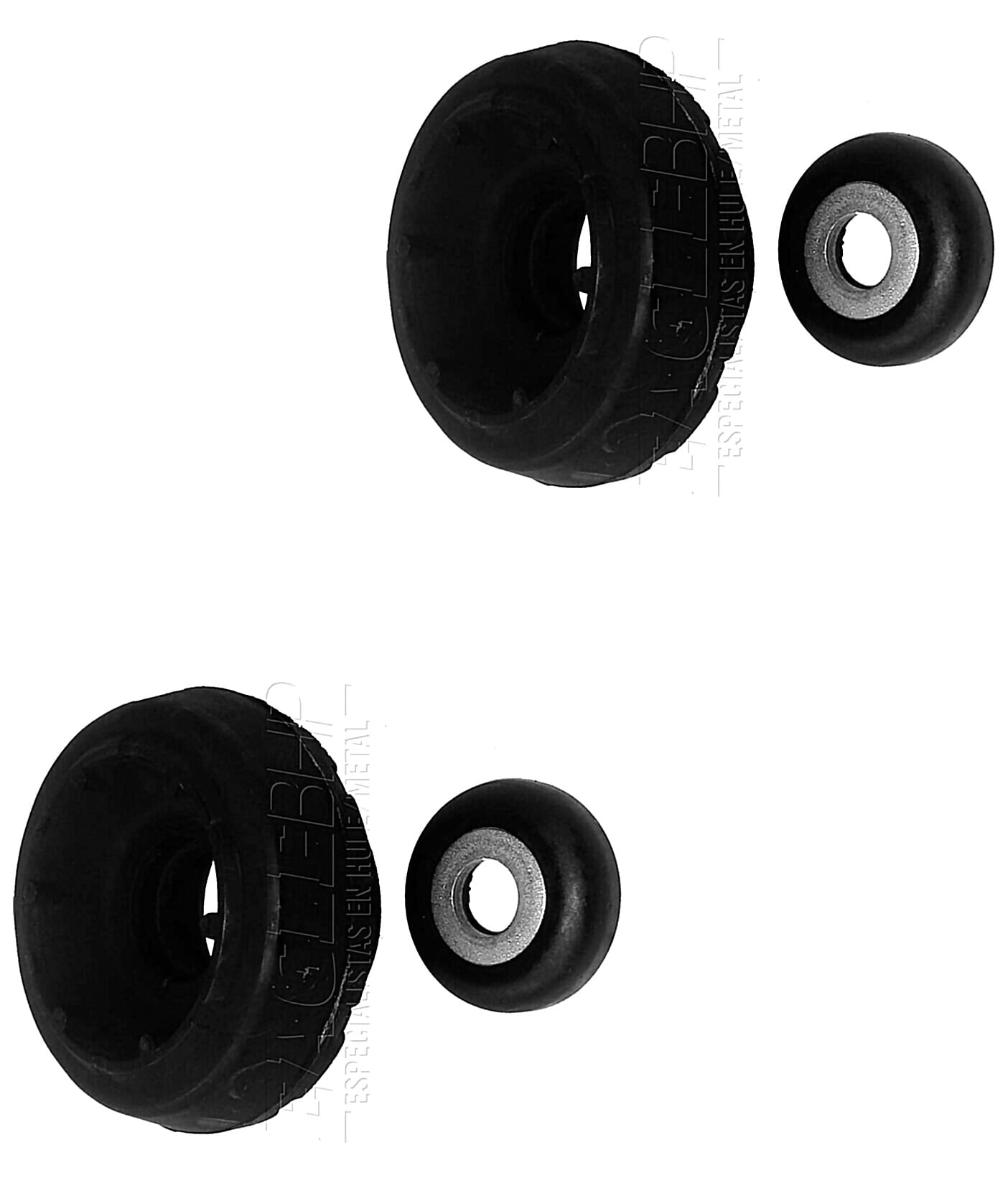 Par De Bases Para Amortiguador Delanteras Con Balero