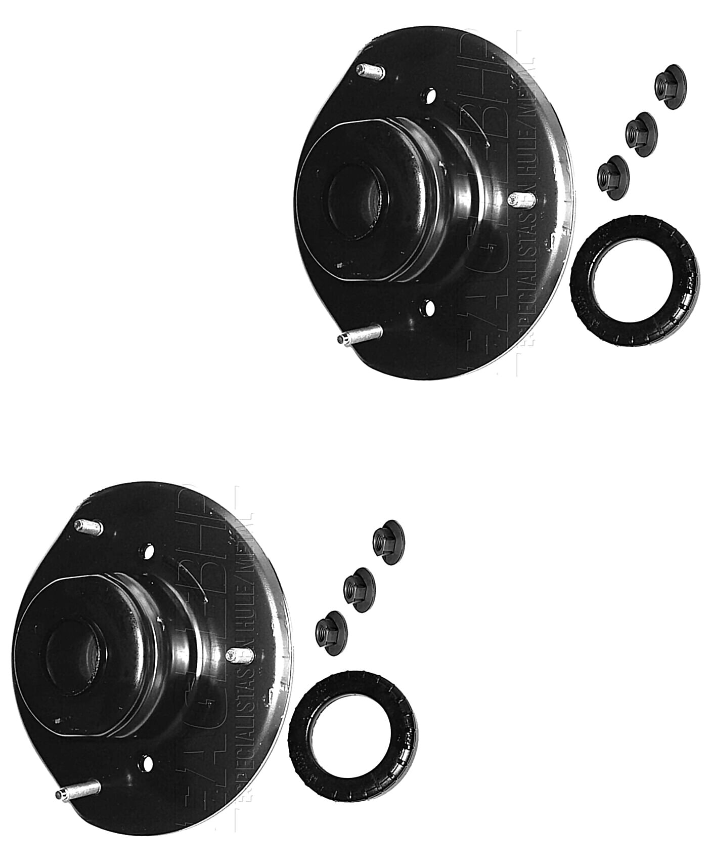 Par De Bases Para Amortiguador Delanteras Con Balero