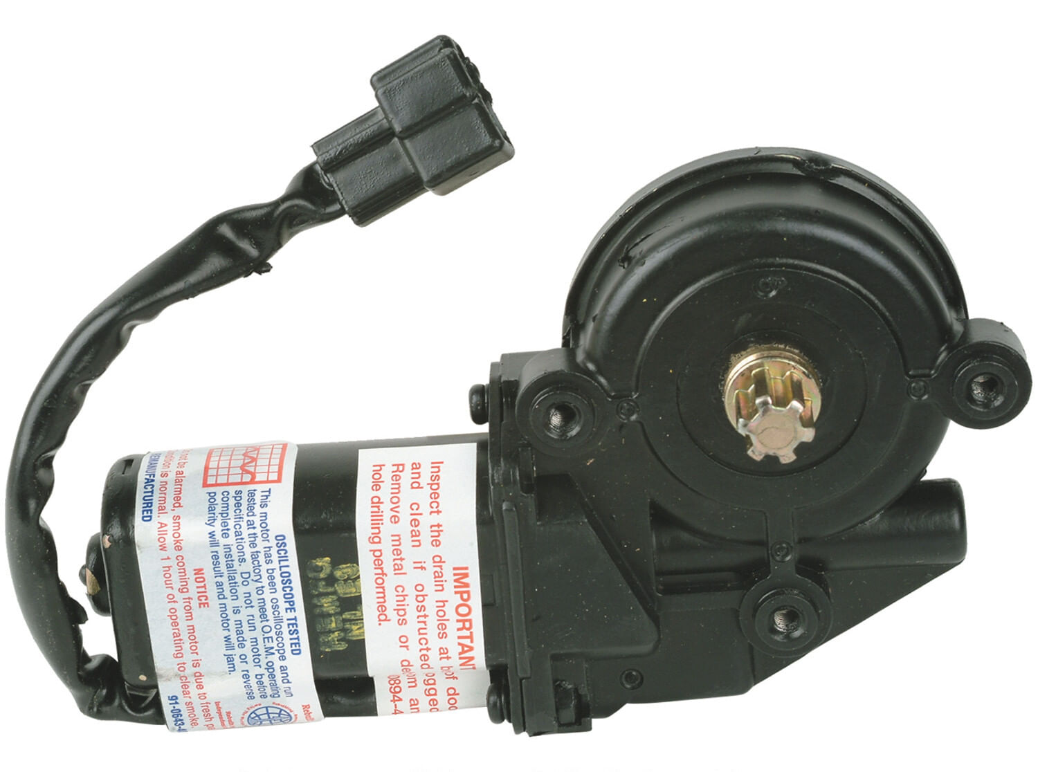 Motor De Elevación De Ventana Trasero Lado Conductor