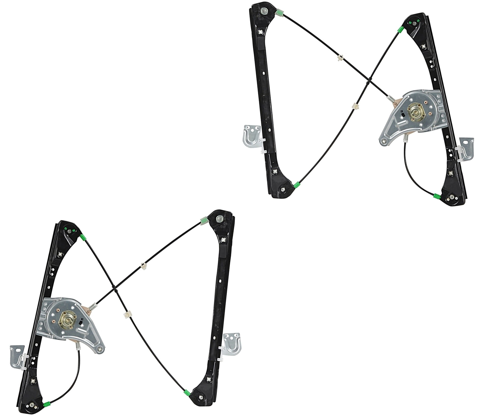 Par De Elevadores De Cristal Manuales Delanteros Sin Motor