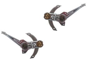 Par De Elevadores De Cristal Manuales Delanteros Sin Motor