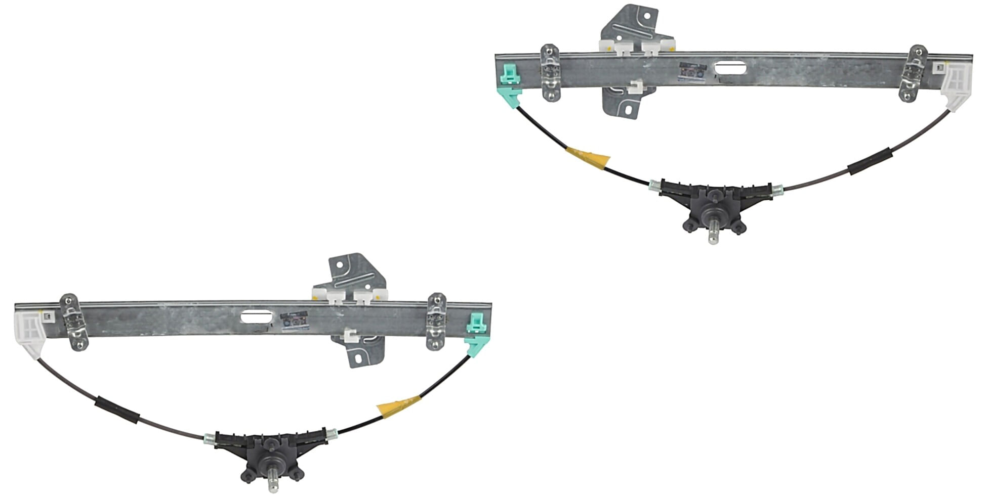 Par De Elevadores De Cristal Manuales Delanteros Sin Motor