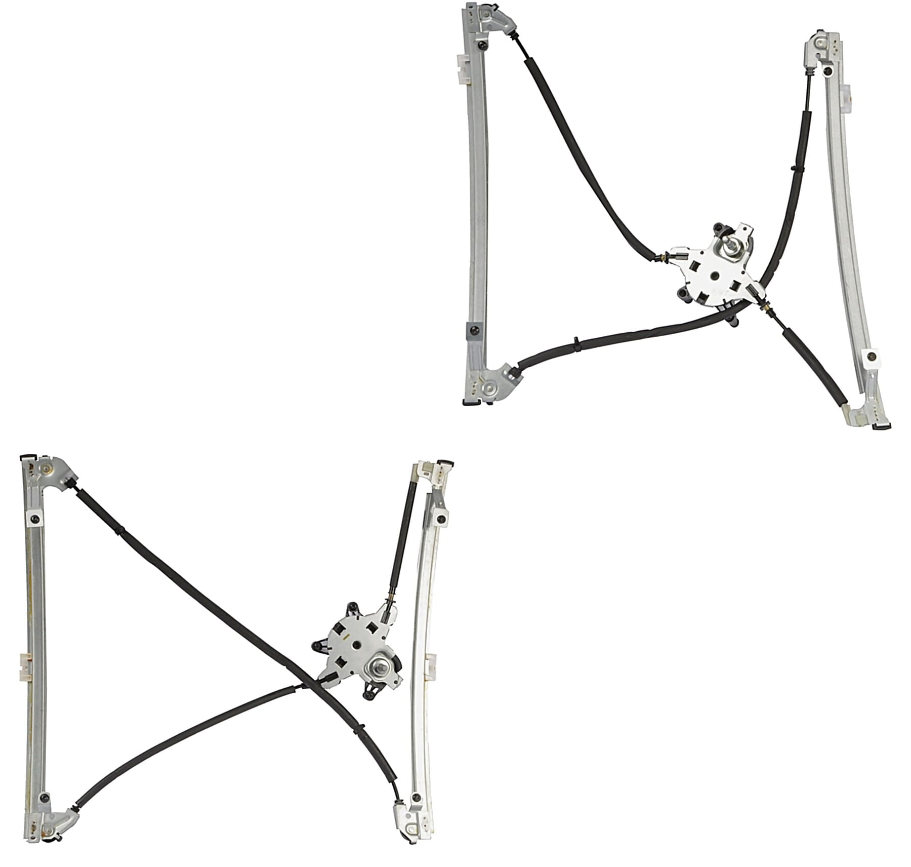 Par De Elevadores De Cristal Manuales Delanteros Sin Motor