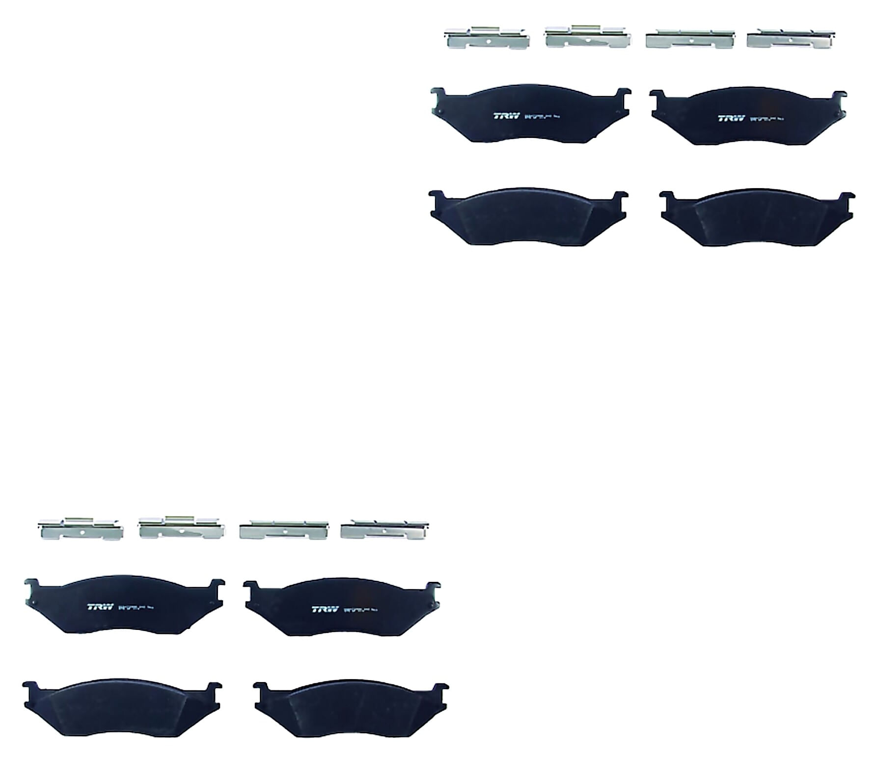 Kit De Balatas Semimetalicas Delanteras Y Traseras