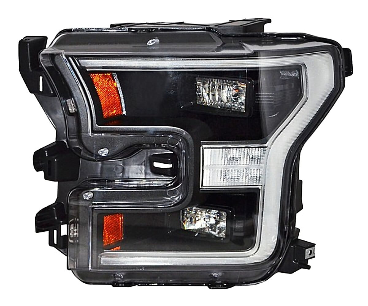 Faro Fondo Negro Con Leds Lado Conductor