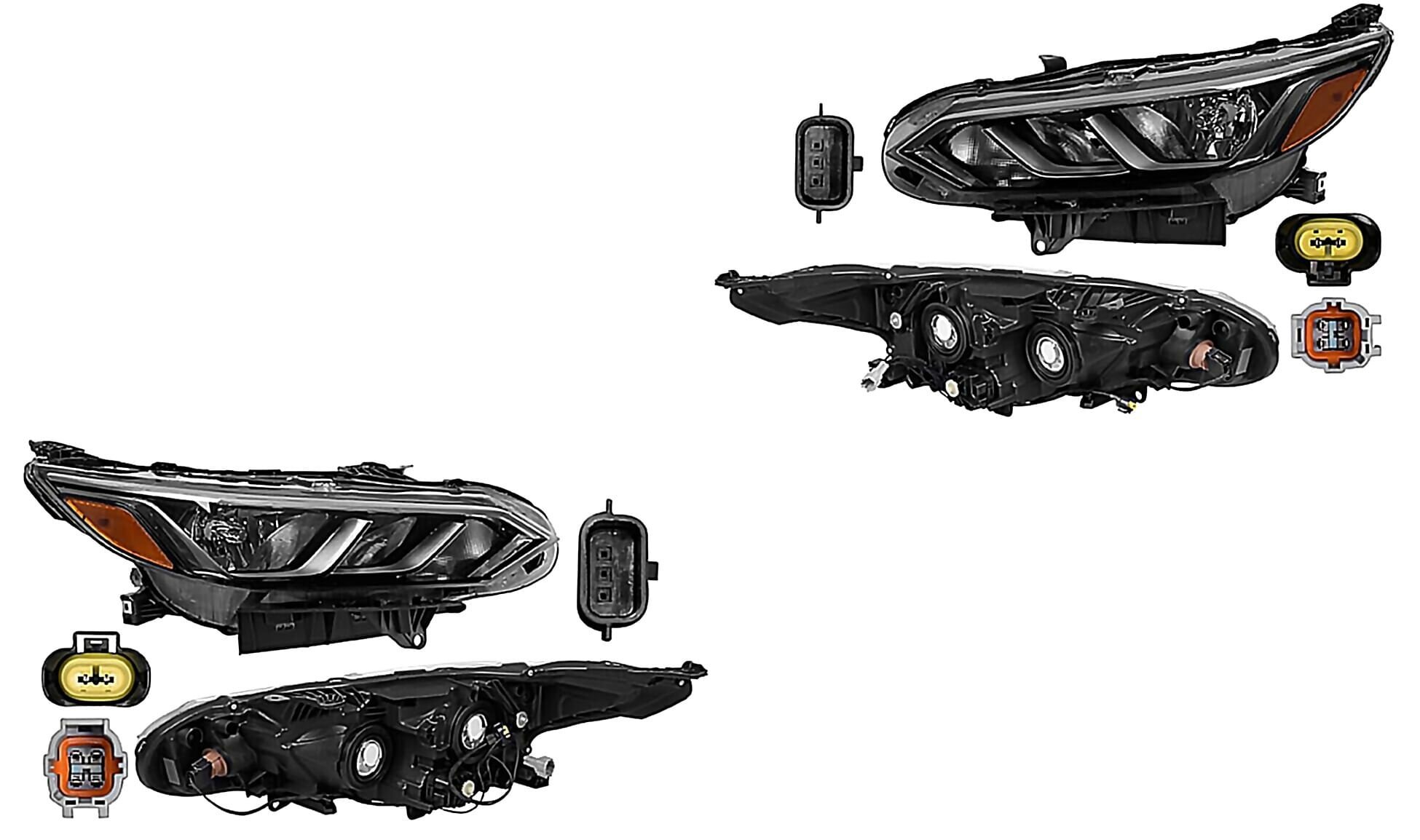 Par De Faros Sin Foco Halógeno