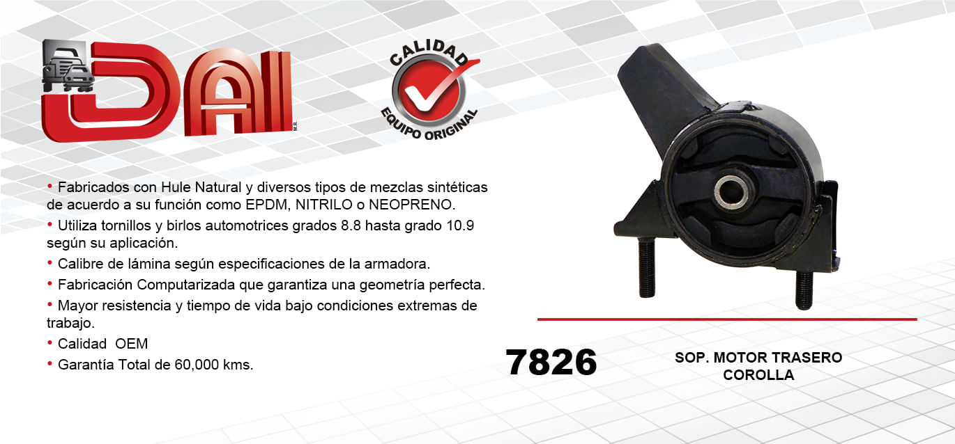 Soporte Motor Trasero