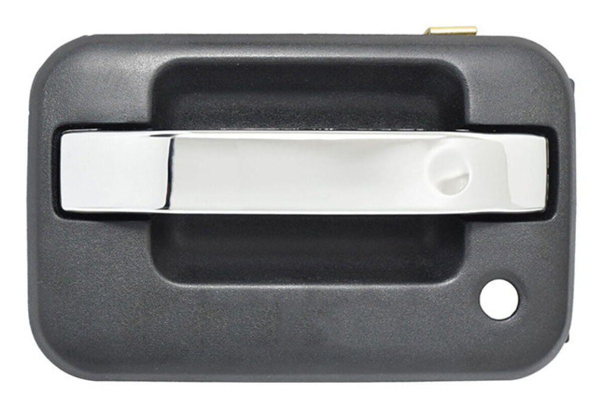 Manija Puerta Exterior Delantera Negro/Cromado Con Hoyo Para Llave/Sin Hoyo Para Código Lado Conductor