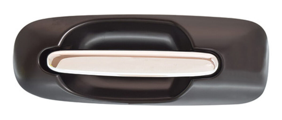 Manija Puerta Exterior Delantera Negro/Cromado Sin Hoyo Para Llave Lado Conductor