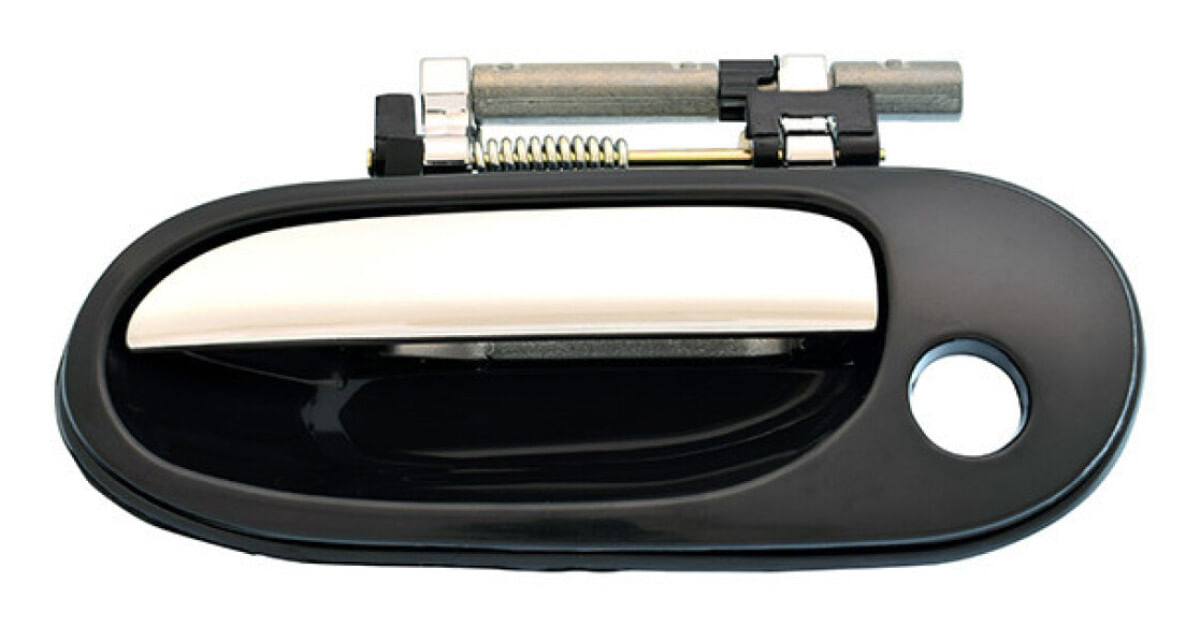 Manija Puerta Exterior Delantera Negro/Cromado Con Hoyo Para Llave Lado Conductor
