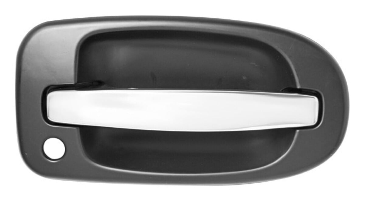 Manija Puerta Exterior Delantera Cromado/Negro Con Hoyo Para Llave Lado Pasajero