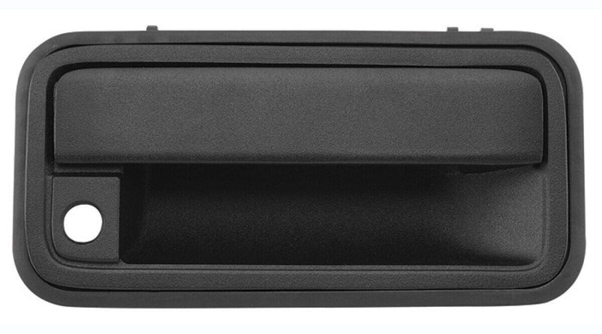 Manija Puerta Exterior Negro Con Hoyo Para Llave