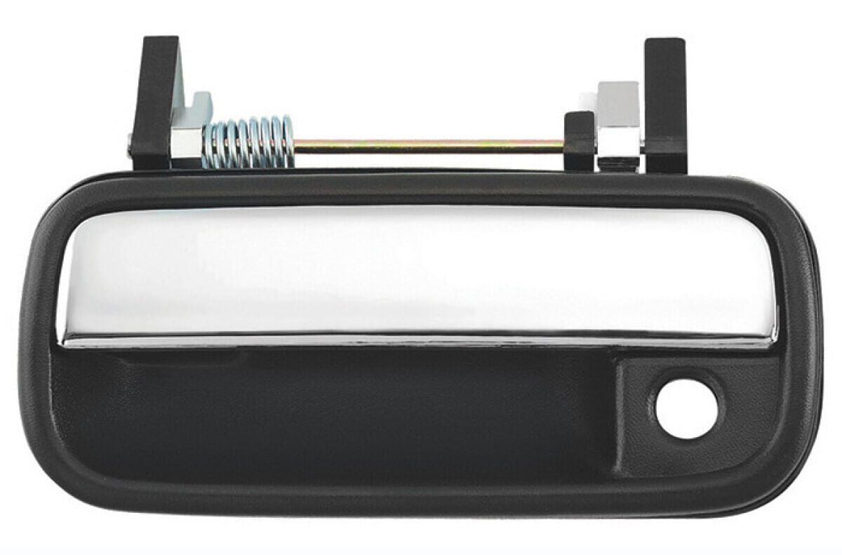 Manija Puerta Exterior Delantera Negro/Cromado Con Hoyo Para Llave Lado Conductor