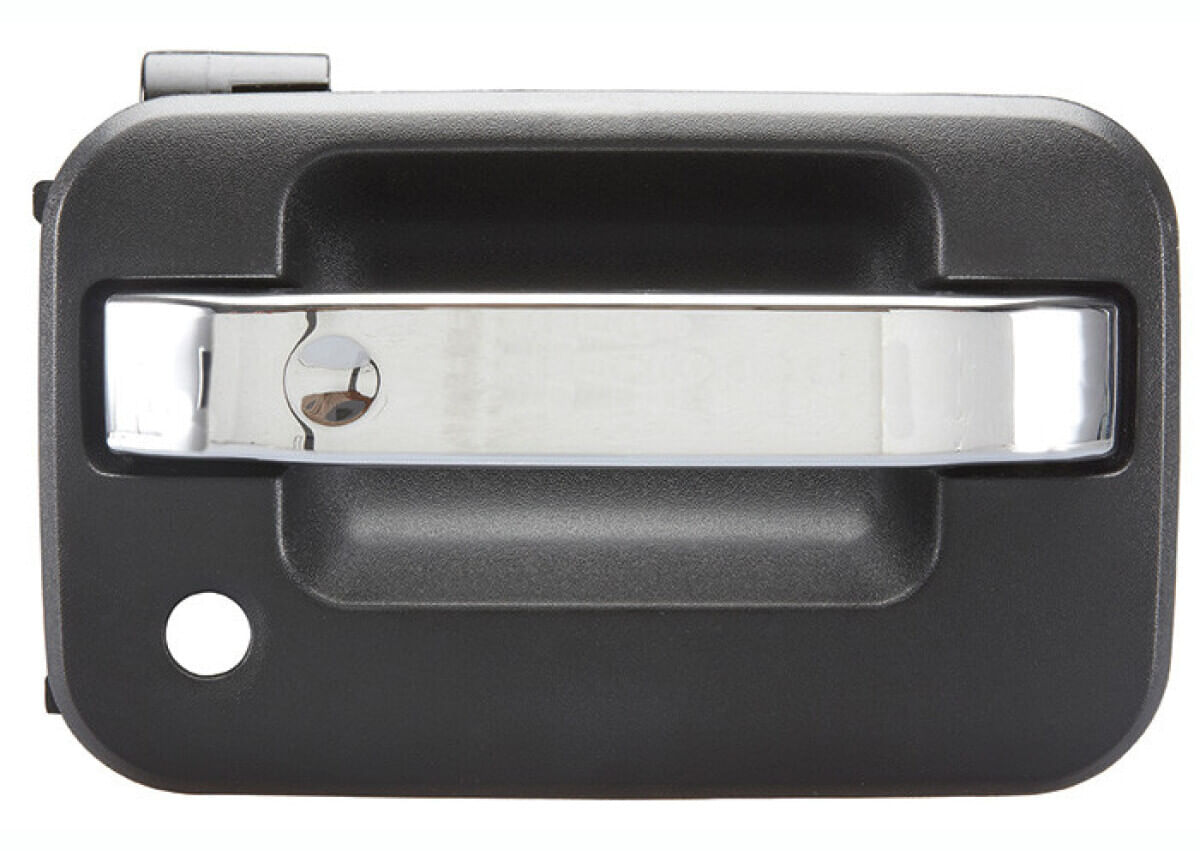 Manija Puerta Exterior Delantera Negro/Cromado Con Hoyo Para Llave Lado Pasajero