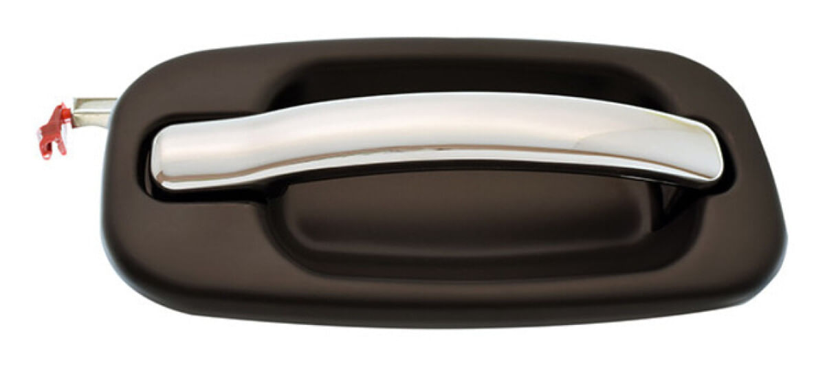 Manija Puerta Exterior Trasera Negro/Cromado Lado Pasajero