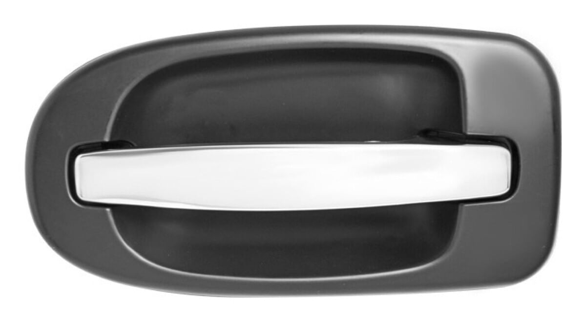 Manija Puerta Exterior Delantera Cromado/Negro Sin Hoyo Para Llave Lado Pasajero