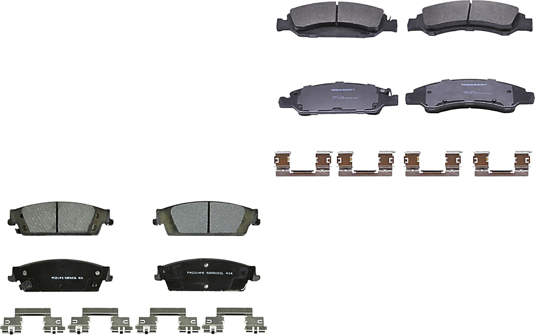 Kit De Balatas Semimetalicas Delanteras Y Traseras