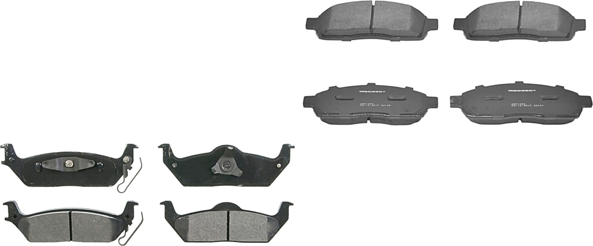 Kit De Balatas Semimetalicas Delanteras Y Traseras