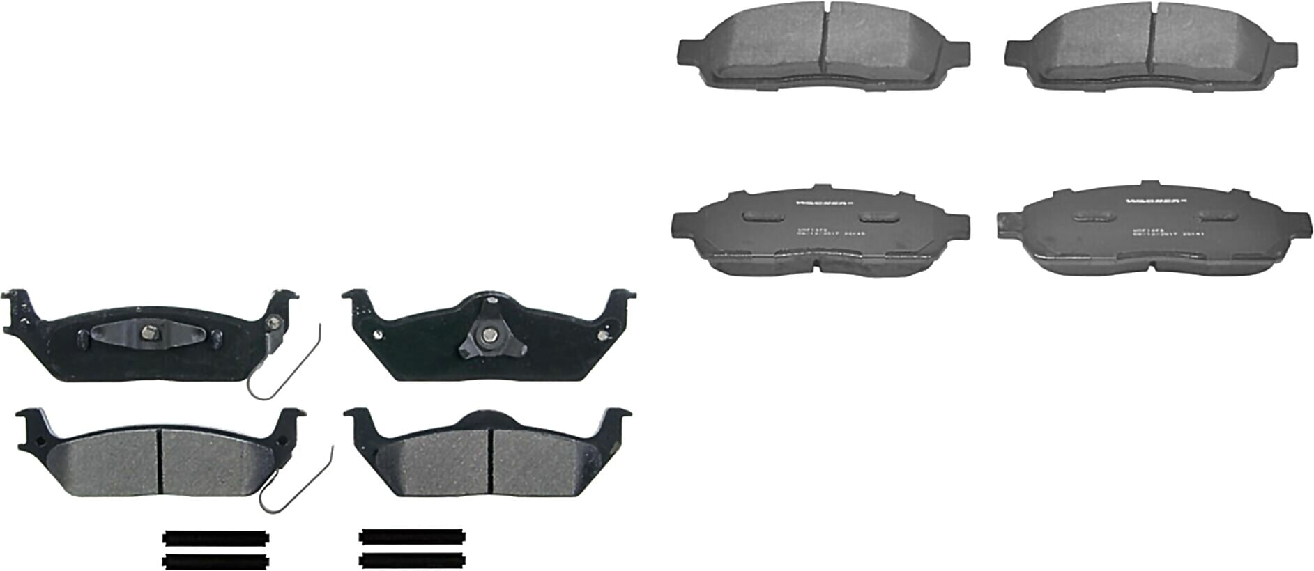 Kit De Balatas Semimetalicas Delanteras Y Traseras