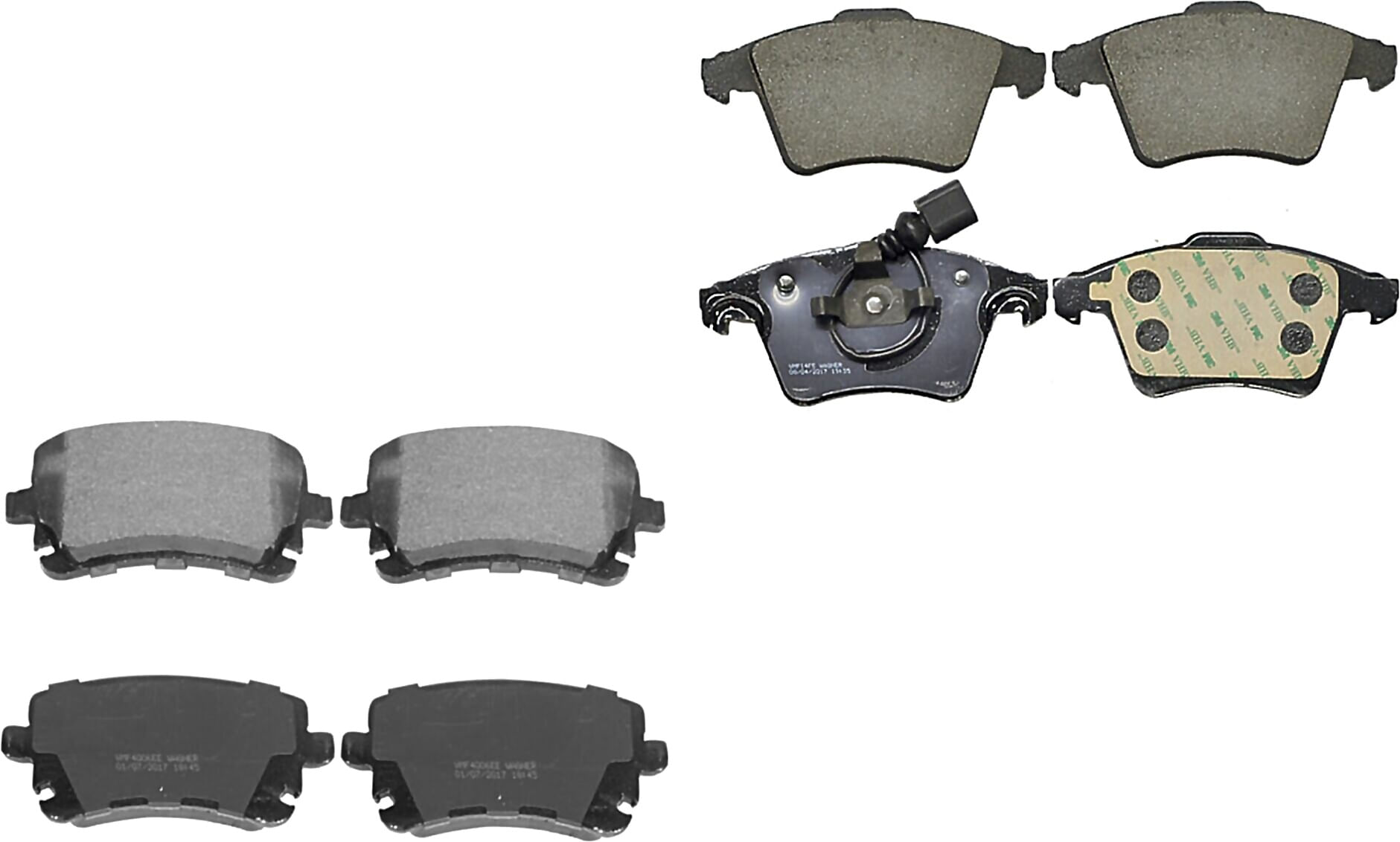 Kit De Balatas Semimetalicas Delanteras Y Traseras
