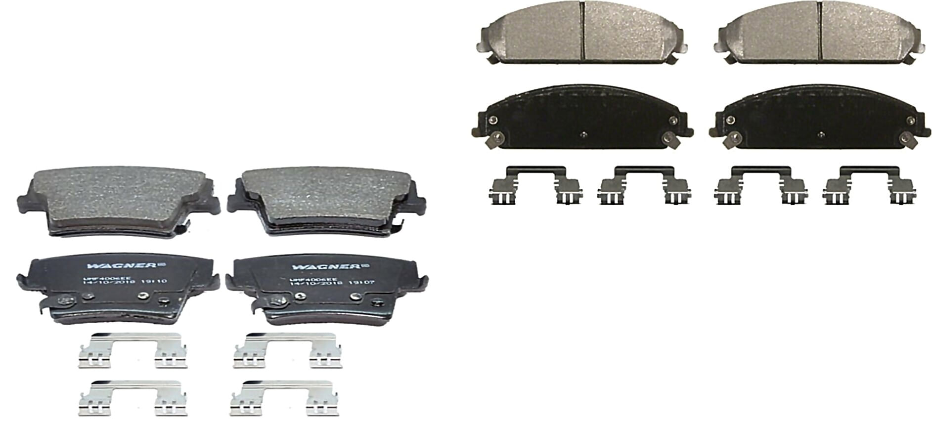 Kit De Balatas Semimetalicas Delanteras Y Traseras