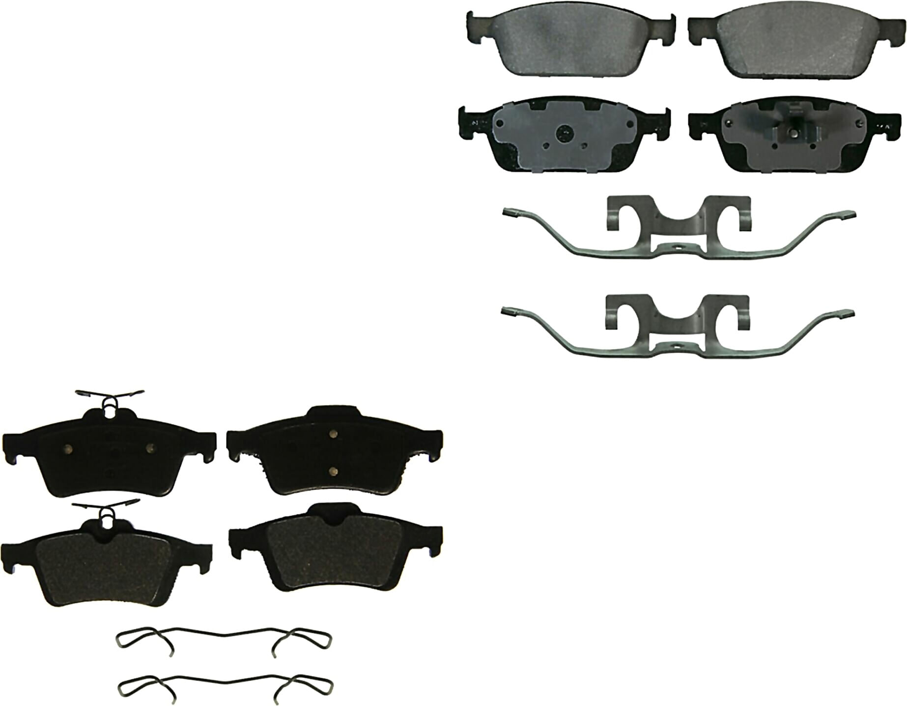 Kit De Balatas Semimetalicas Delanteras Y Traseras