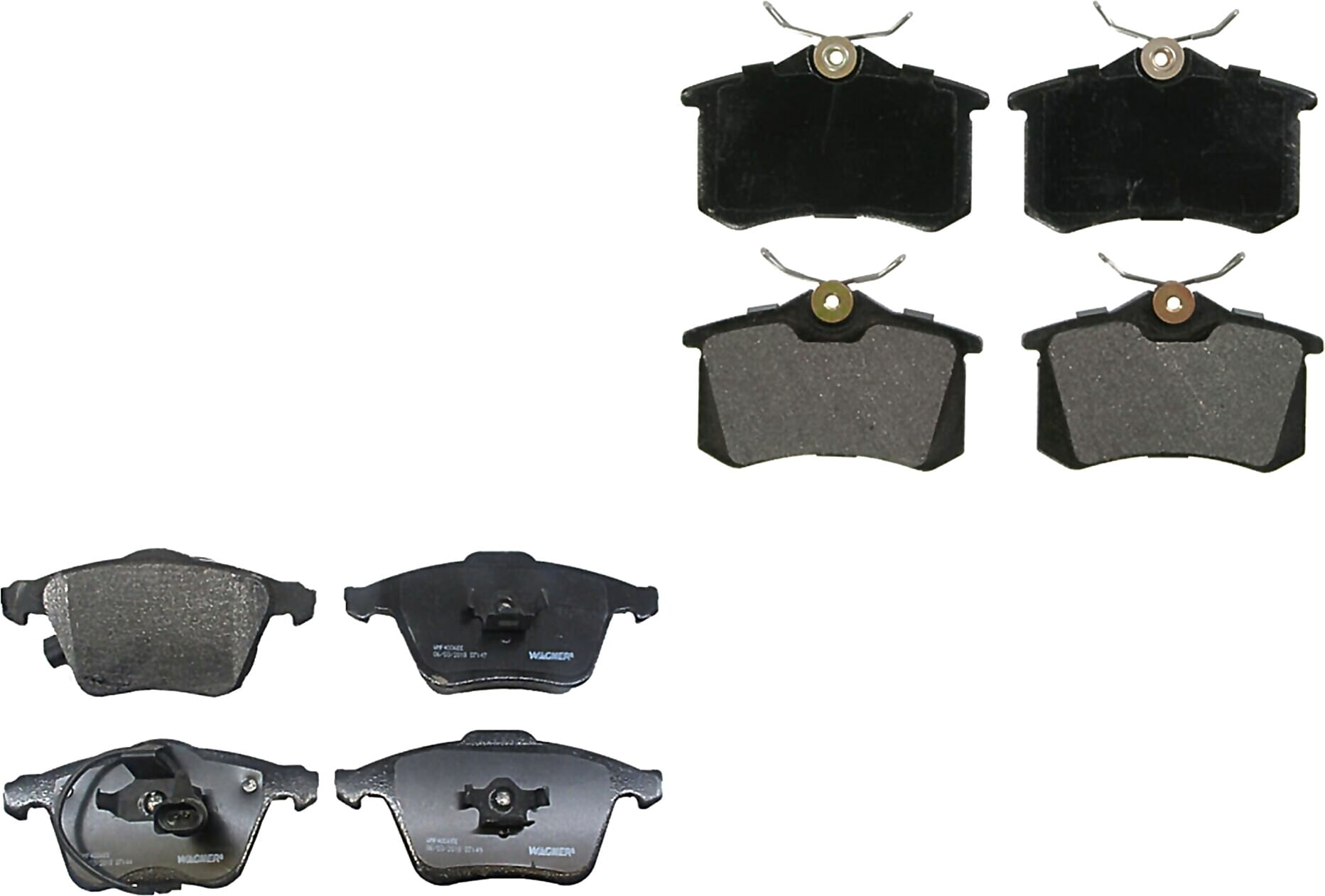 Kit De Balatas Semimetalicas Delanteras Y Traseras