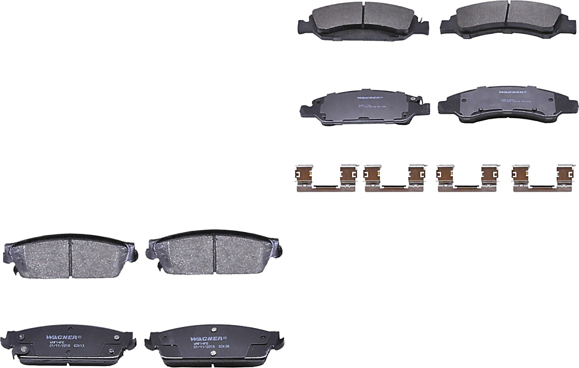 Kit De Balatas Semimetalicas Delanteras Y Traseras