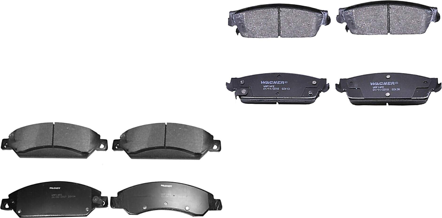 Kit De Balatas Semimetalicas Delanteras Y Traseras