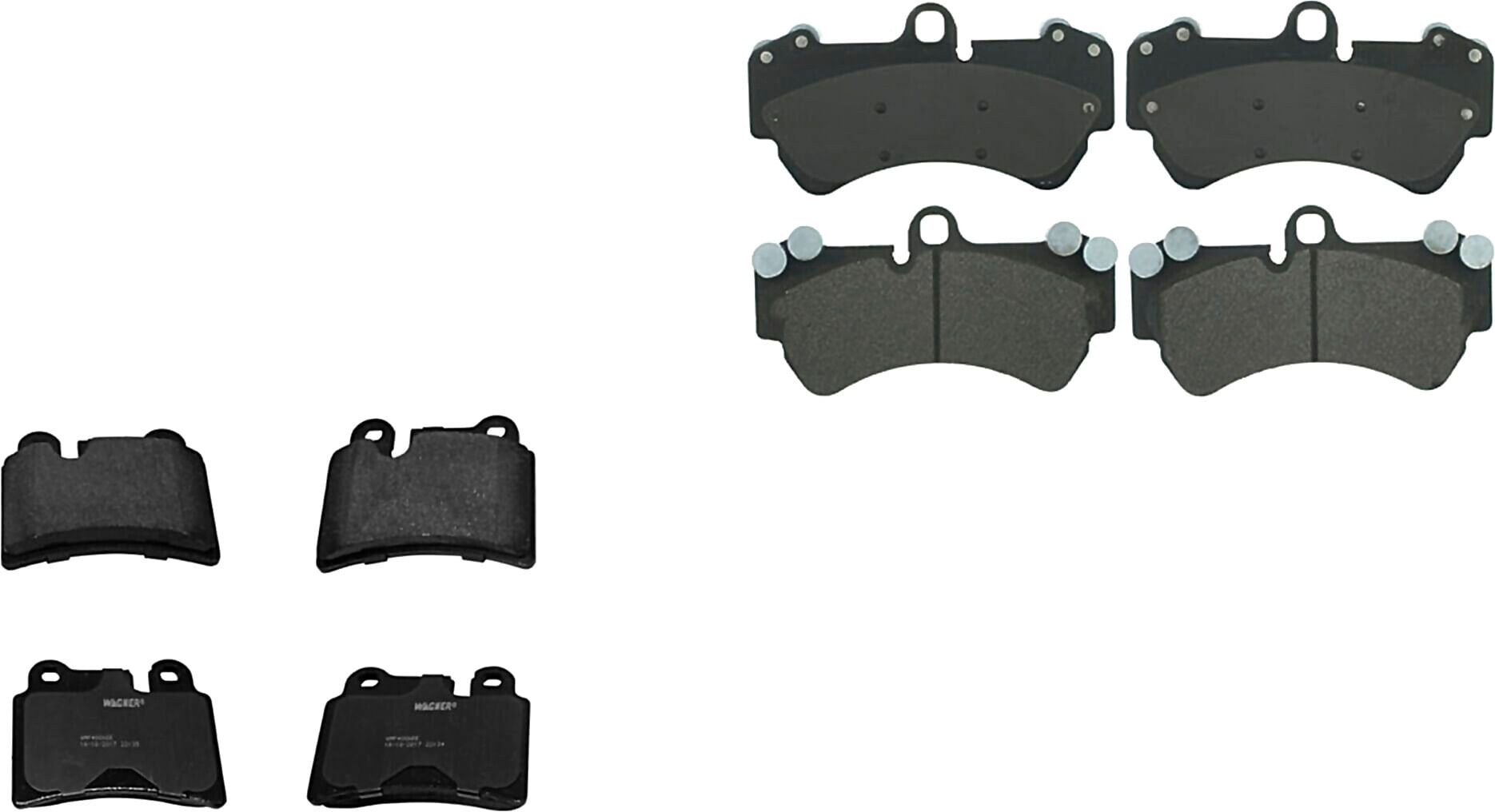 Kit De Balatas Semimetalicas Delanteras Y Traseras