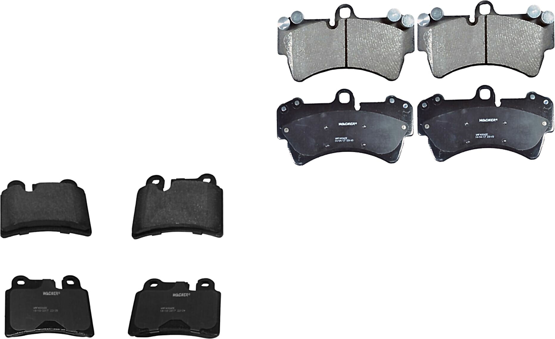 Kit De Balatas Semimetalicas Delanteras Y Traseras