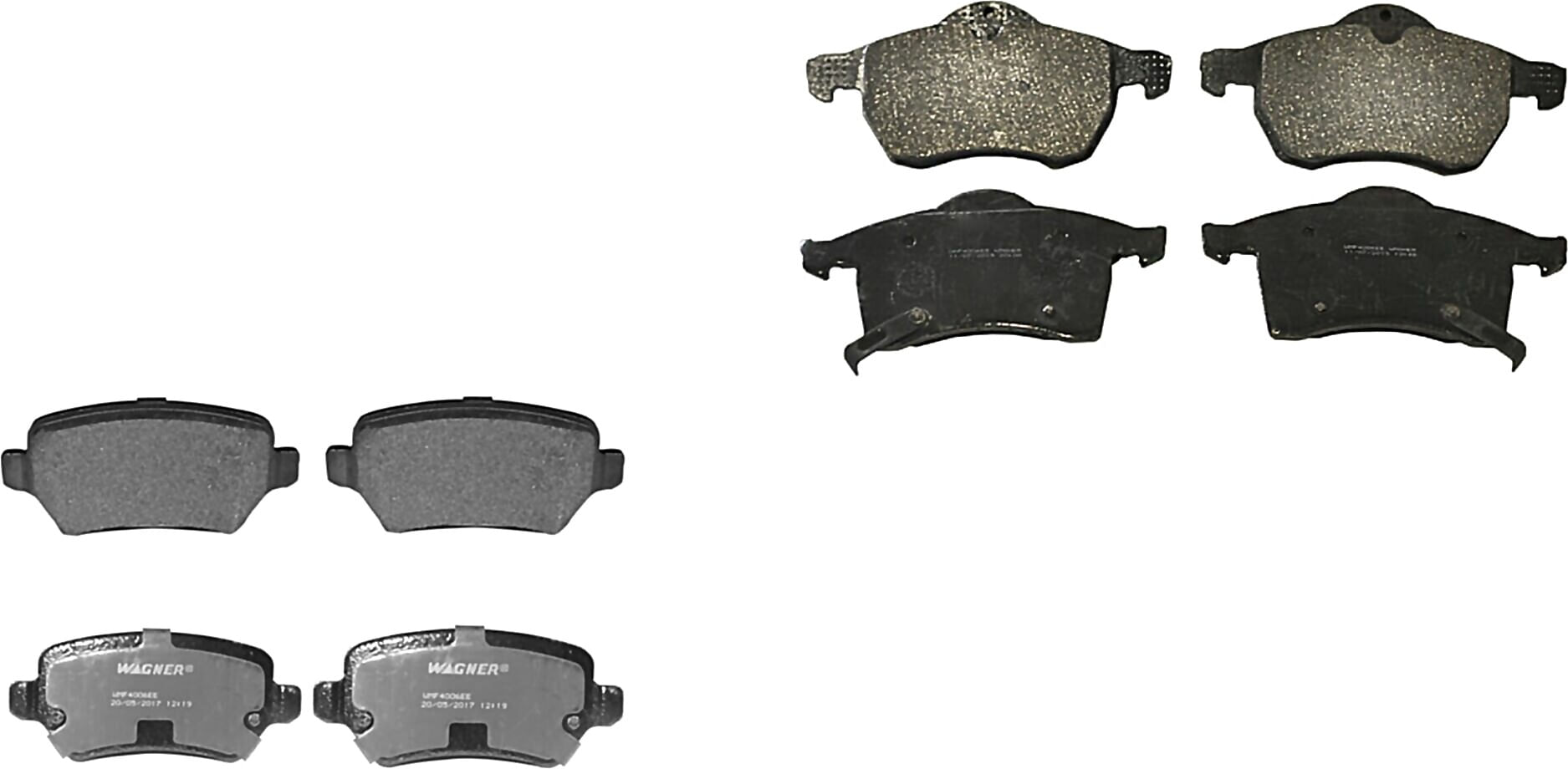 Kit De Balatas Semimetalicas Delanteras Y Traseras