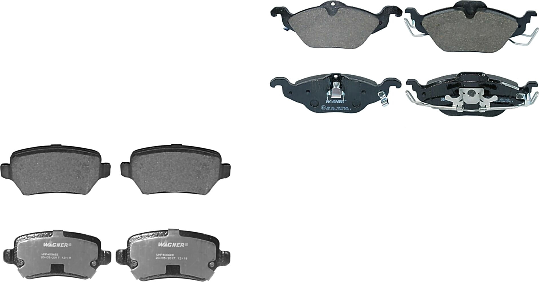 Kit De Balatas Semimetalicas Delanteras Y Traseras