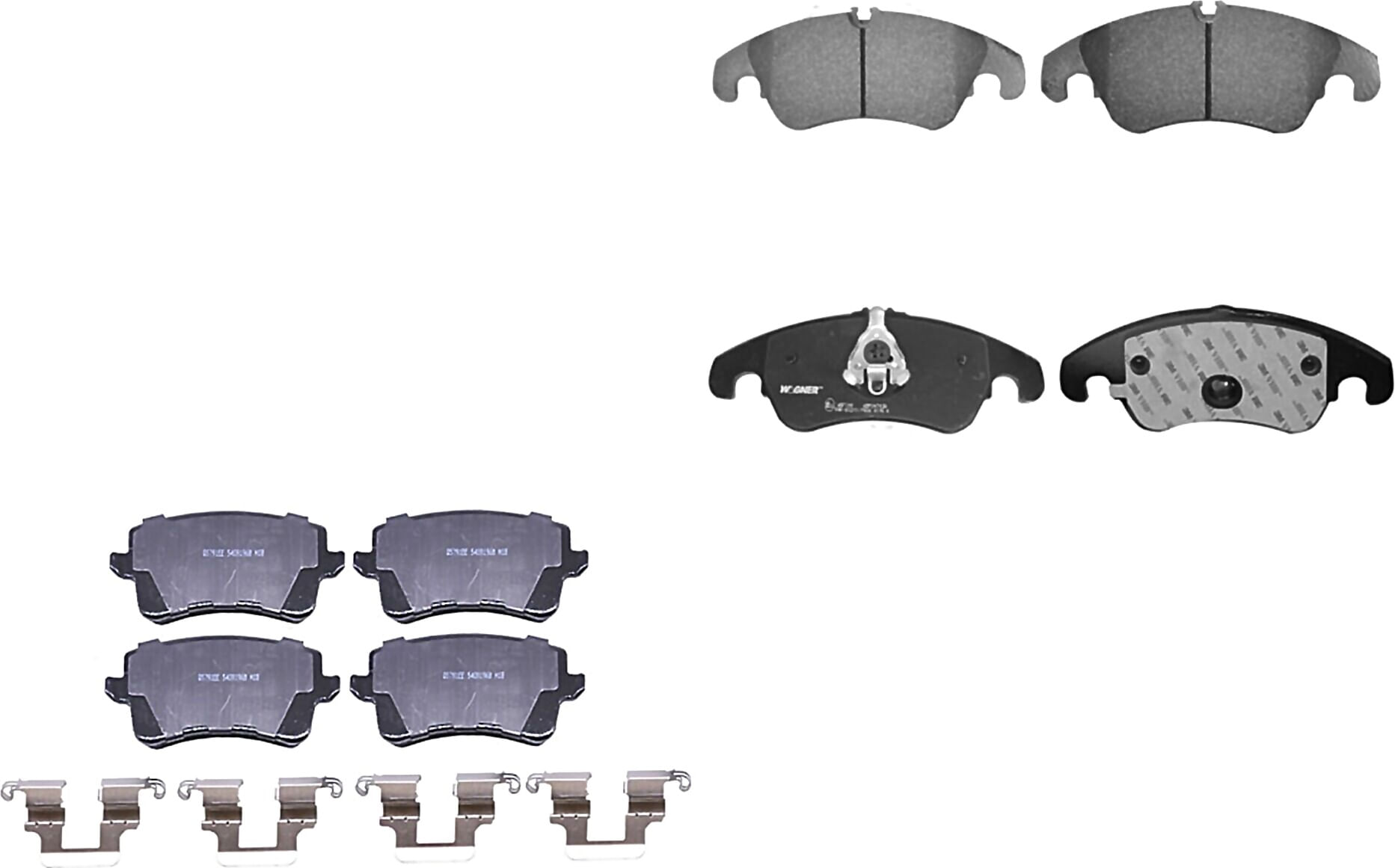 Kit De Balatas Semimetalicas Delanteras Y Traseras