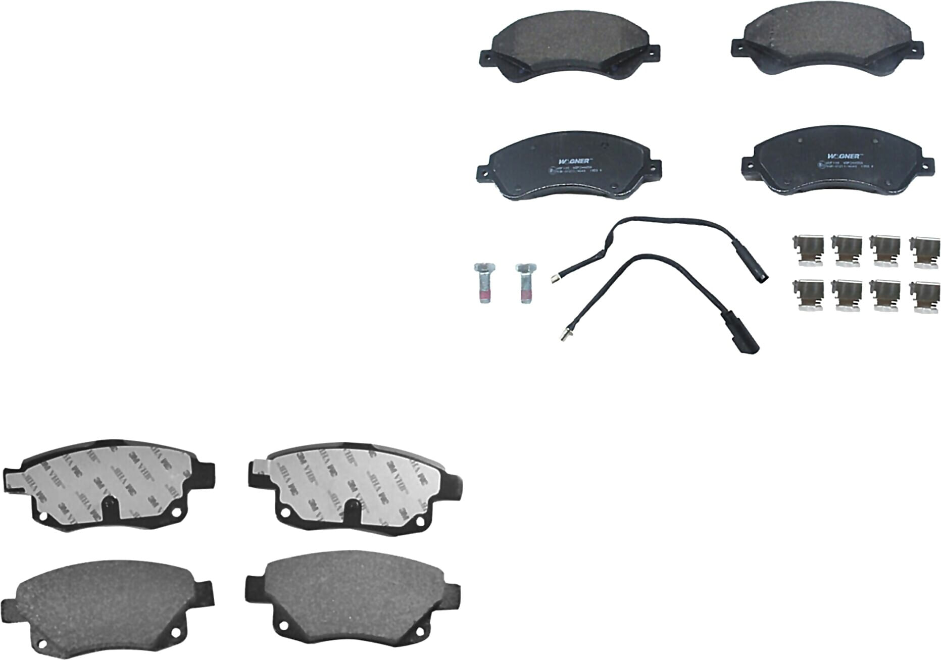 Kit De Balatas Semimetalicas Delanteras Y Traseras