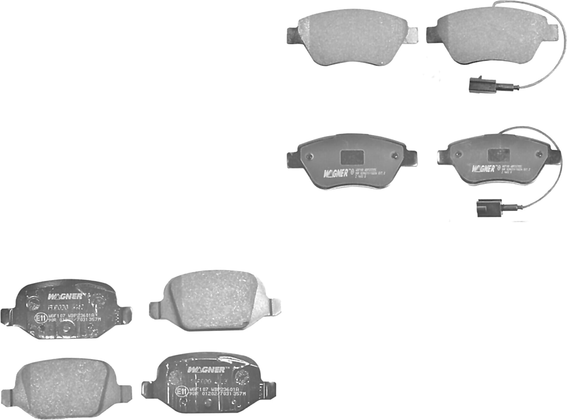 Kit De Balatas Semimetalicas Delanteras Y Traseras
