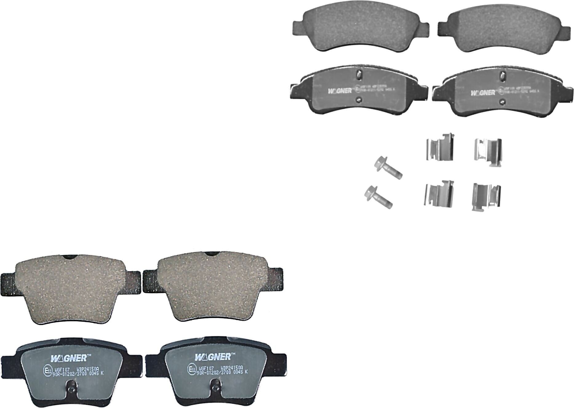 Kit De Balatas Semimetalicas Delanteras Y Traseras