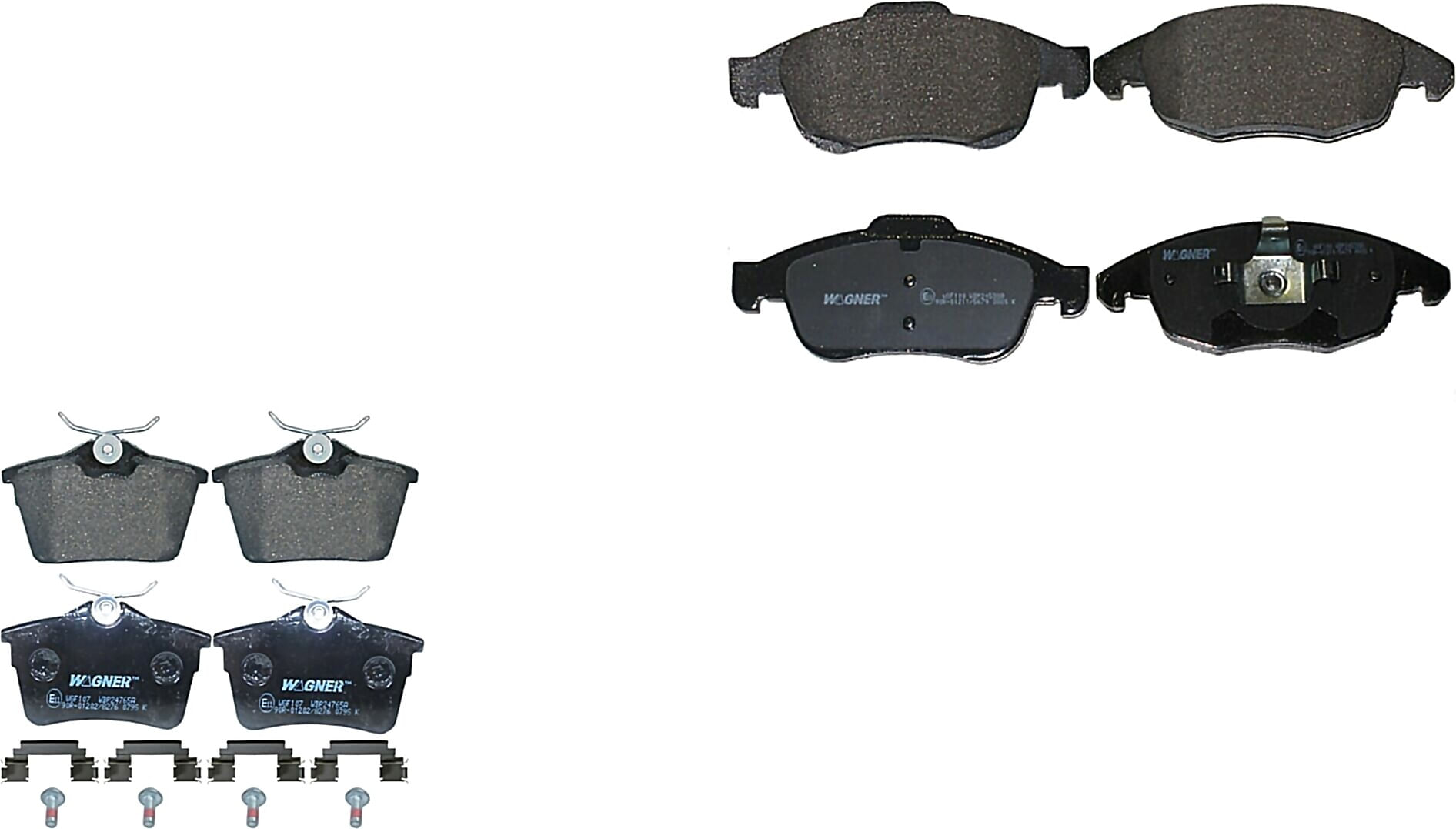 Kit De Balatas Semimetalicas Delanteras Y Traseras