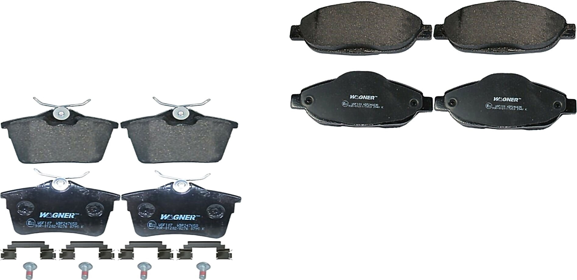 Kit De Balatas Semimetalicas Delanteras Y Traseras