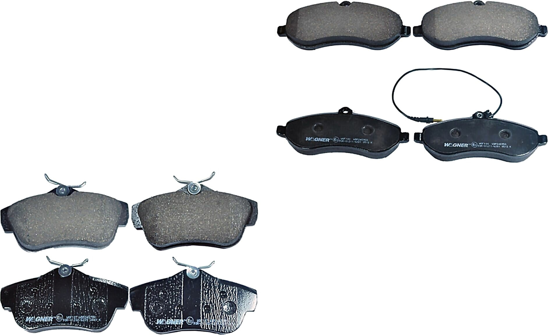 Kit De Balatas Semimetalicas Delanteras Y Traseras