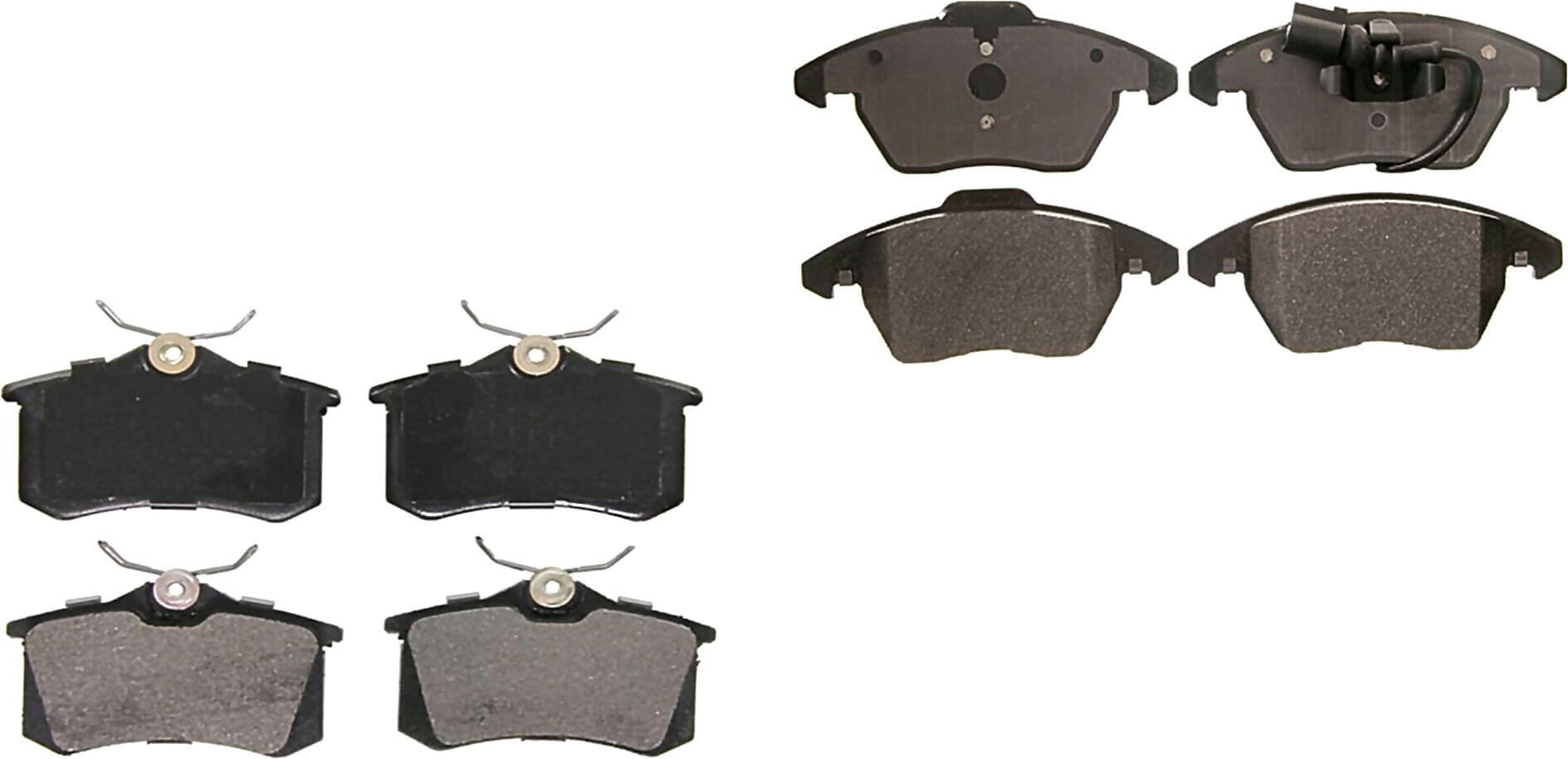 Kit De Balatas Semimetalicas Delanteras Y Traseras
