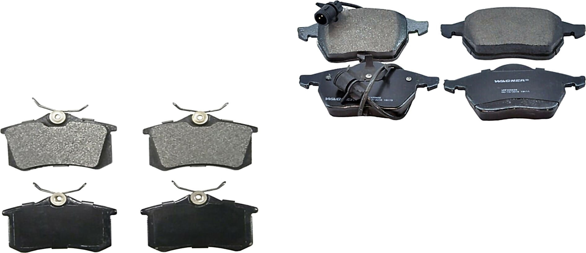 Kit De Balatas Semimetalicas Delanteras Y Traseras