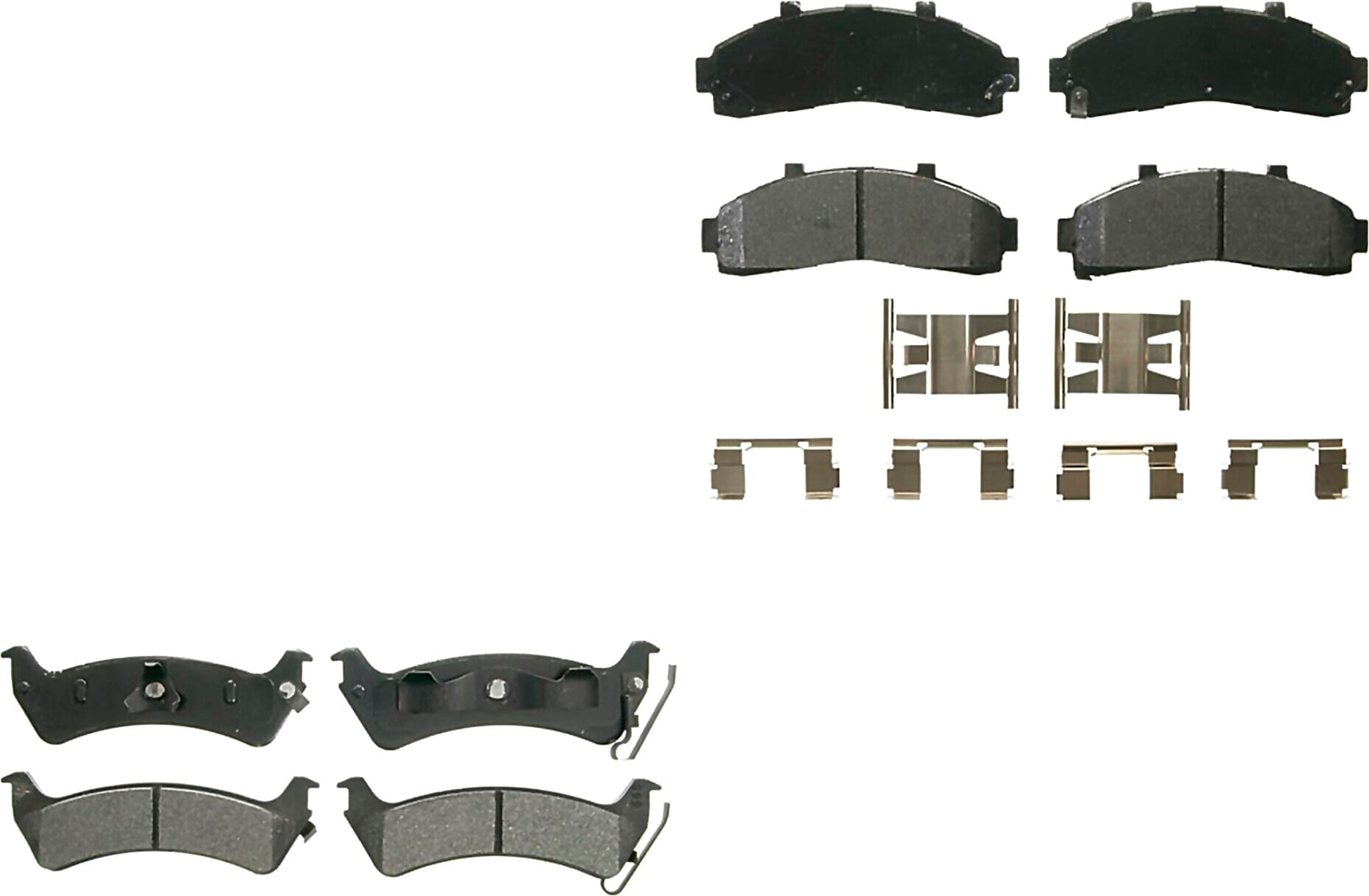 Kit De Balatas Semimetalicas Delanteras Y Traseras