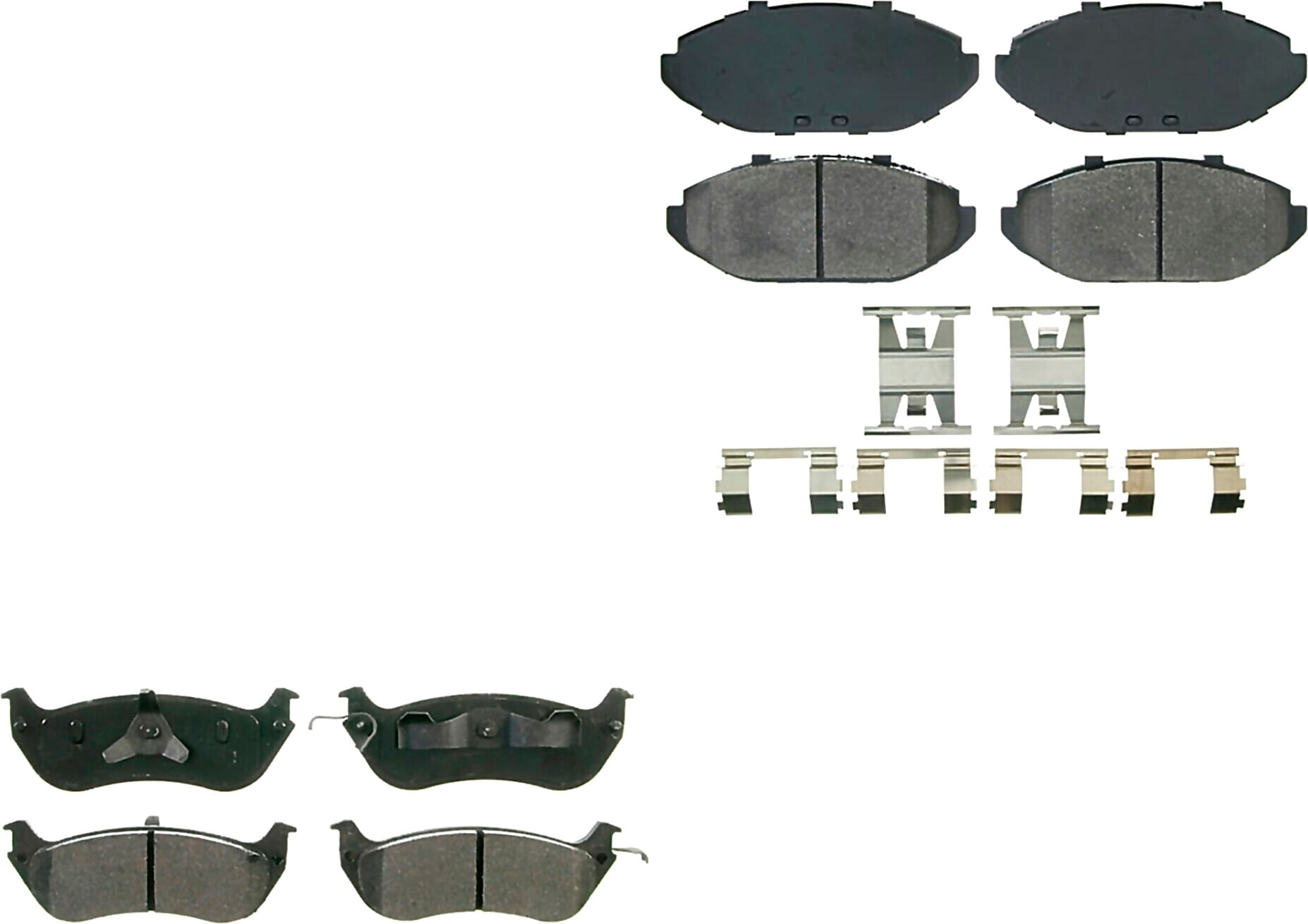 Kit De Balatas Semimetalicas Delanteras Y Traseras