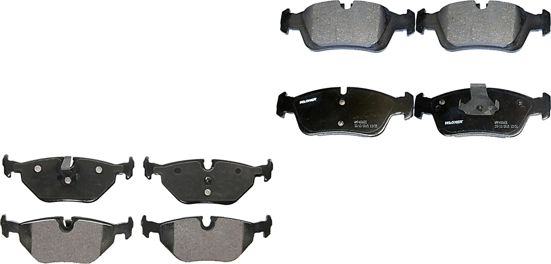 Kit De Balatas Semimetalicas Delanteras Y Traseras