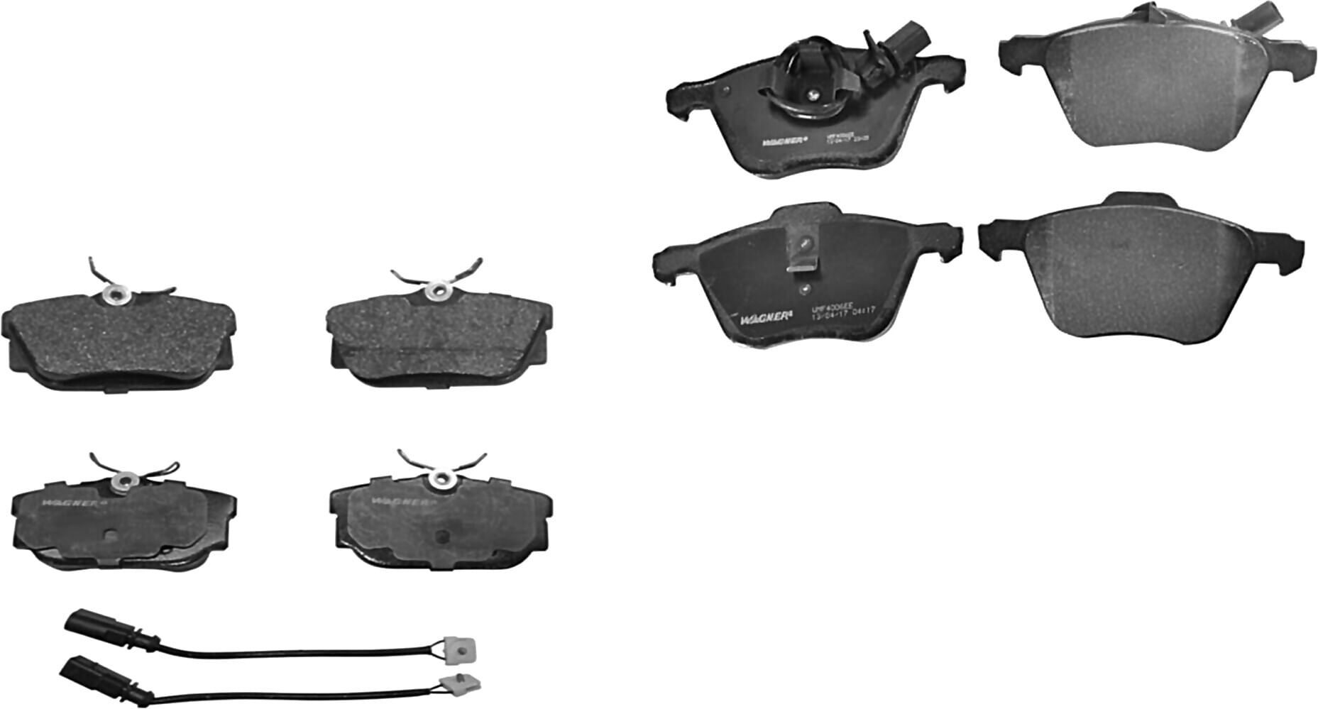 Kit De Balatas Semimetalicas Delanteras Y Traseras