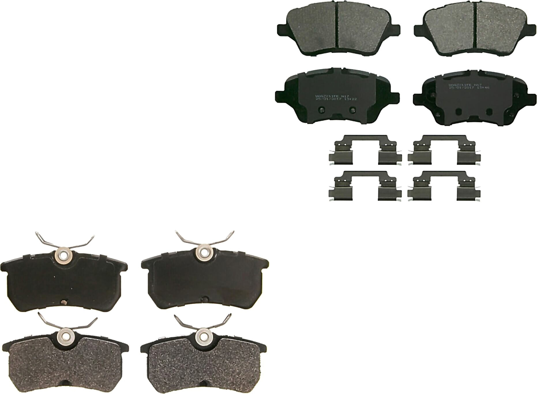 Kit De Balatas Semimetalicas Delanteras Y Traseras