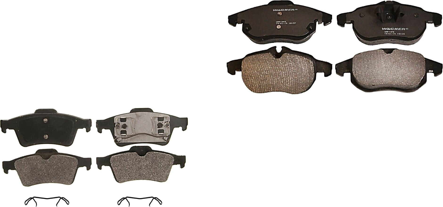 Kit De Balatas Semimetalicas Delanteras Y Traseras