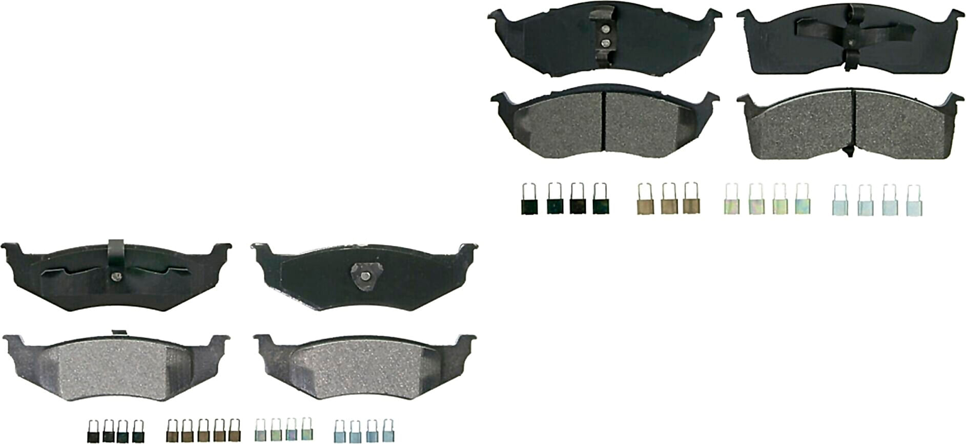 Kit De Balatas Semimetalicas Delanteras Y Traseras